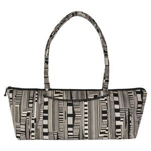 Maruca Millie Lu Optic Beat Black Hand-Sewn Fabric Bag NWOT